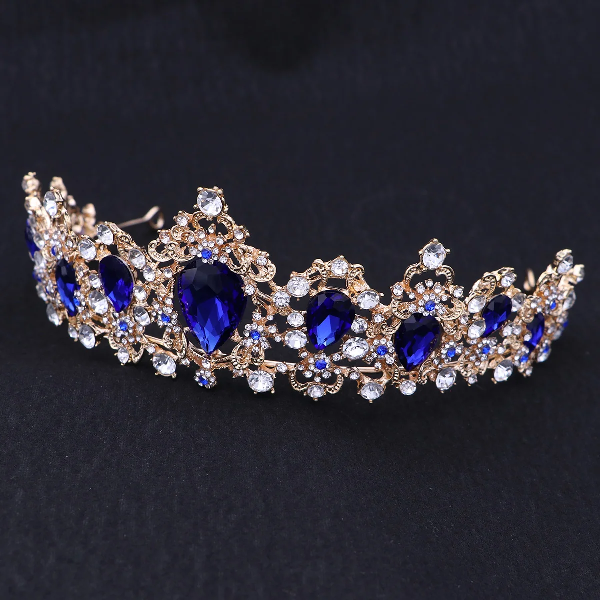 Wedding Bridal Tiara Women Quinceanera Rhinestone for Vintage Headband