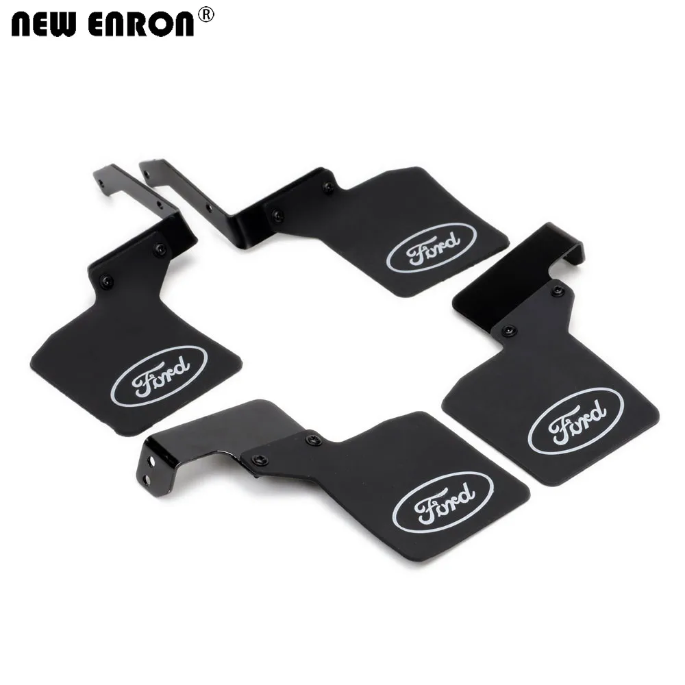 

NEW ENRON Front & Rear Rubber Quarters Fender Mud Flaps Aluminum Bracket for RC Crawler Car 1/10 Traxxas TRX-4 TRX4 Ford Bronco