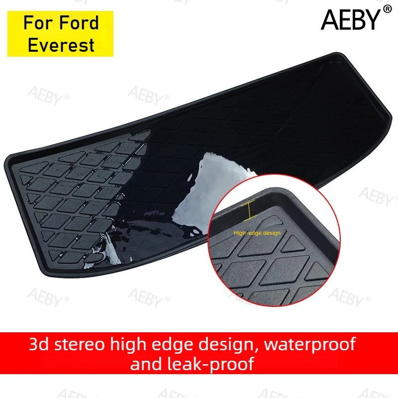 AEBY For Ford Everest 2015-2021 TPO trunk mat,cargo mat,Waterproof trunk mat anti-slip,cargo lining,Car accessories,Tail box