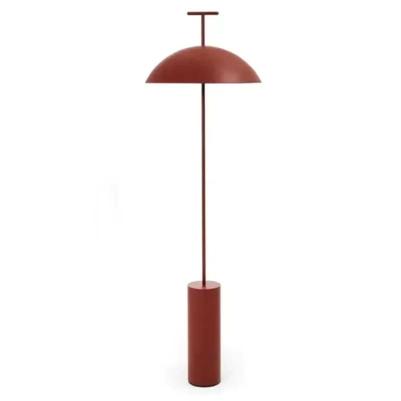 

Nordic Minimalist Black Red Metal Mushroom LED Floor Lamp Living Room Home Atmosphere Decorative Long-Stem Standing Lighting E27
