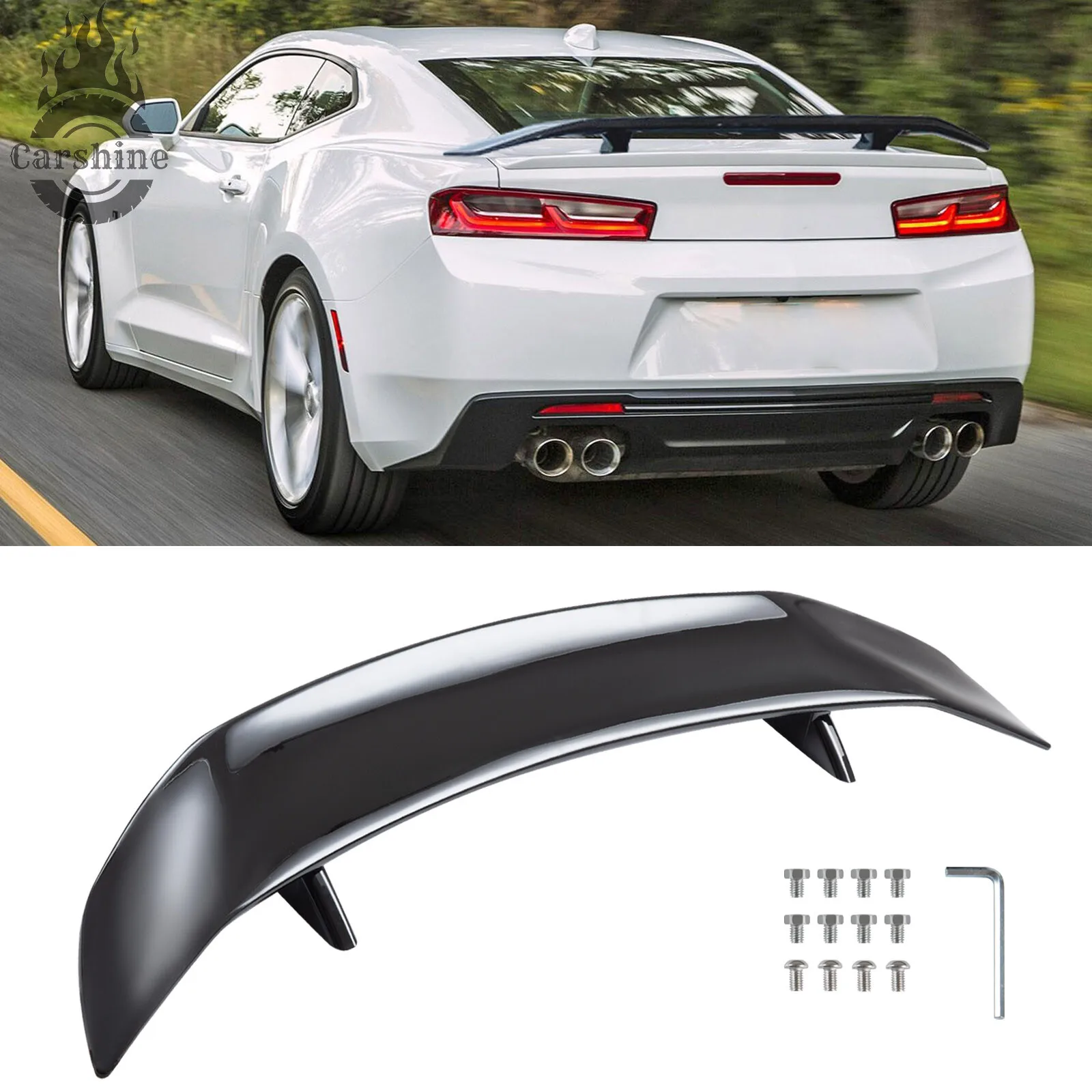 

47" Car Rear Trunk Spoiler Lip Wing GT Racing For Chevrolet Camaro 2010-2016