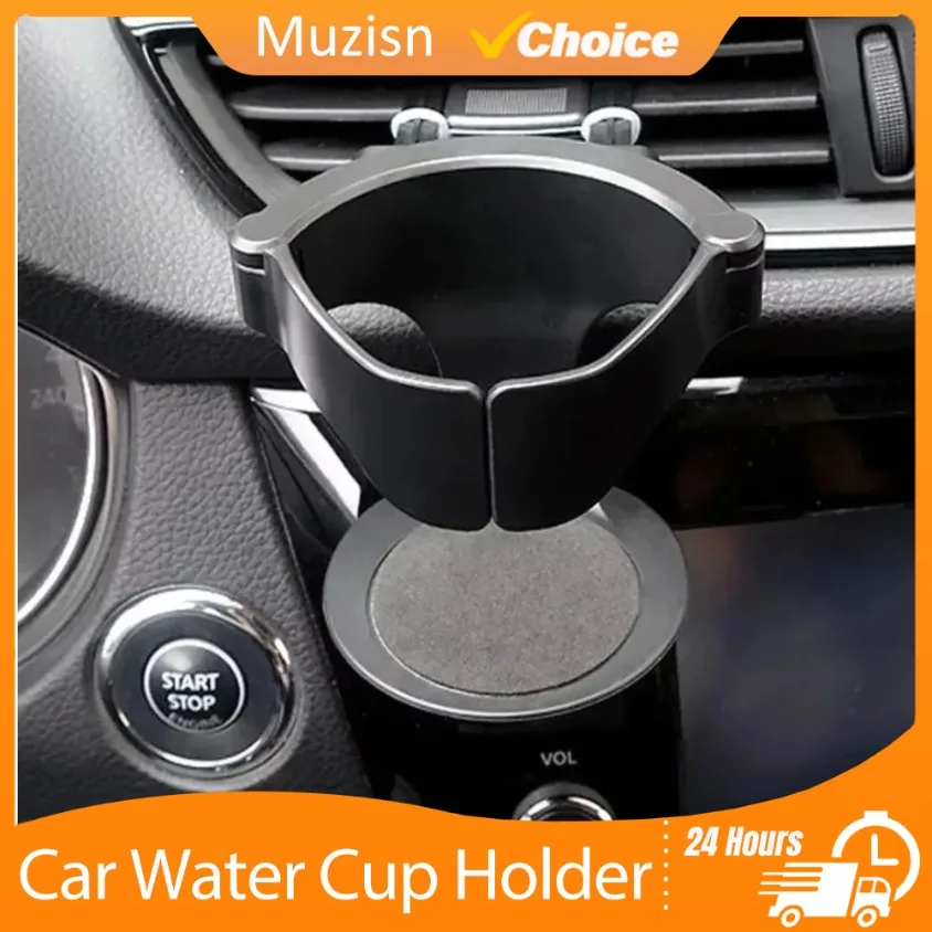 New Multifunctional Car Water Cup Holder Air Vent Outlet General Purpose Coffee Beverage Storage Holder Car Storage Organizer
