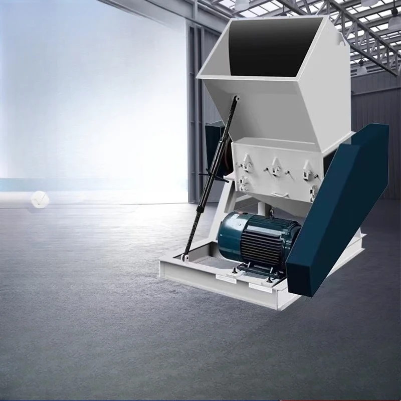 Plastic Crusher Strong Large Industrial Crusher Blue Barrel Fruit Basket Shredder Bumper Recycling