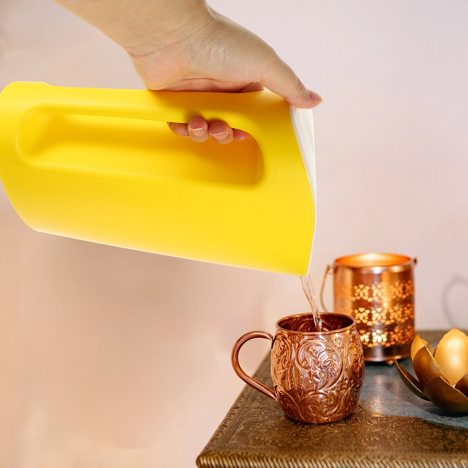 

Stainless Steel Large Capacity Cold Water Jug Leak Proof Pitcher With Lid For Home Use Cool Beverage Container Fruit