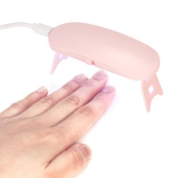 6W Mini Uv Led Lamp Usb Opladen Gel Polish Uitharden Machine Draagbare Nagel Droger Usb Voeding Uv Lamp