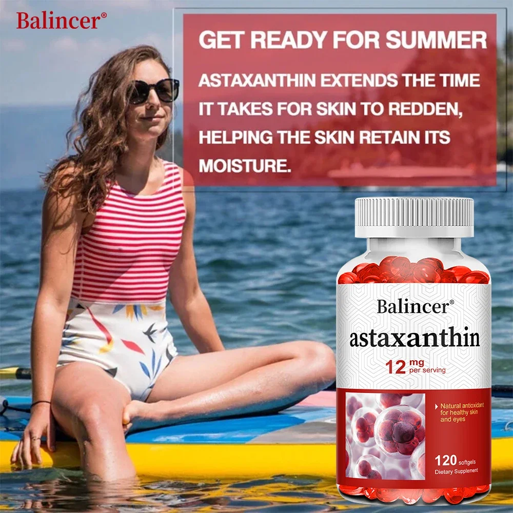 أستازانتين - يدعم صحة العين والبشرة ومضادات الأكسدة، مناسبة للدعم الغذائي للمفاصل والدماغ والجهاز المناعي والقلب #6