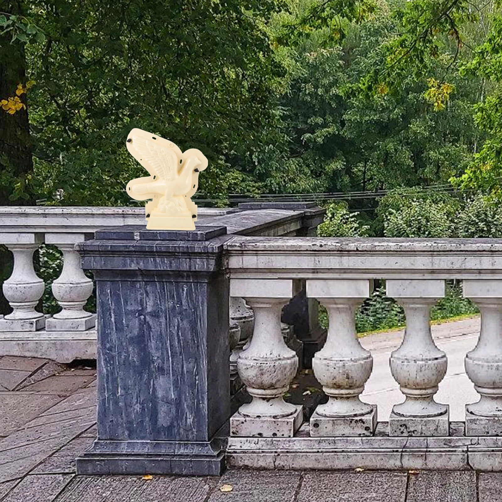 

Pigeon Shaped Plastic Mold for Concrete Roman Column Balustrade DIY Garden Fence Decor Outdoor Landscaping Pathway Edging