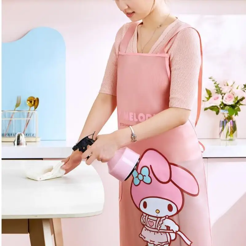 

Sanrios Kawaii фартук Hello Kittys милый кухонный фартук бытовой водонепроницаемый фартук маслостойкий портативный принт Лидер продаж элитные подарки