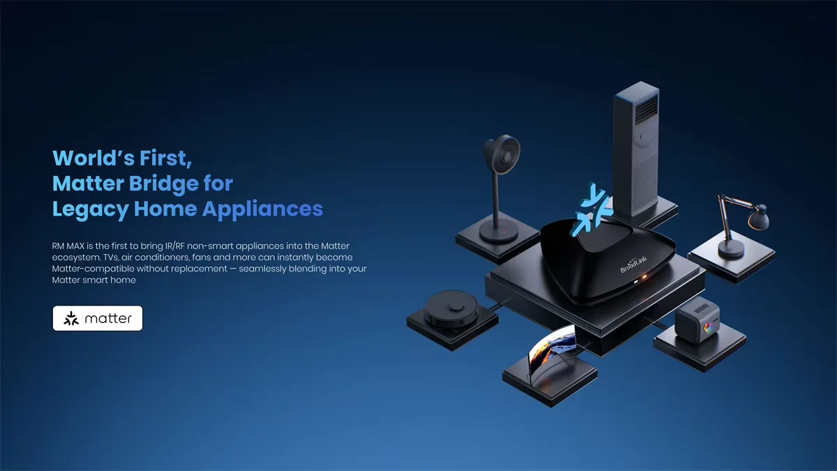 Broadlink RM MAX Slimme Hub – Universele IR/RF-afstandsbediening – Werkt Met Alexa En Google Home – BLE-installatie – Lokaal Bedienbaar Zonder Wi-Fi