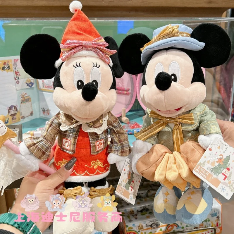 Original Disney Mickey Mouse Winter Minnie Plush Throw Pillow Home Cartoon Plush Doll Decorations Birthday Christmas Gift Toy view 3
