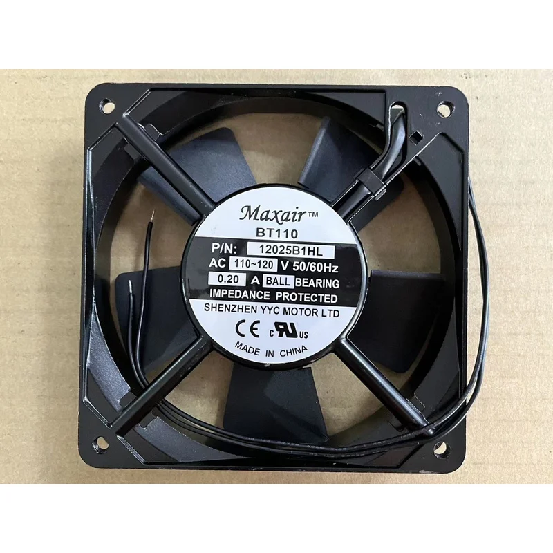 

A+1pcs for new Maxair BT110 12025B1HL 110~120V12025 12cm 50/60Hz 0.20A