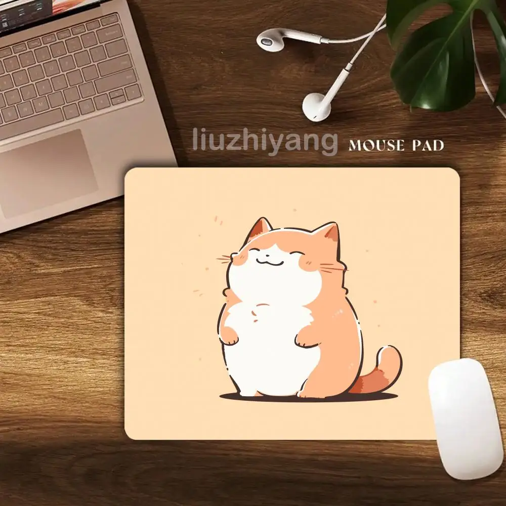 

Коврик для мыши с милыми котятами, 40x45 см, большой квадратный коврик для компьютера, офиса, игр, резиновый противоскользящий коврик для мыши, небольшой декоративный коврик для стола