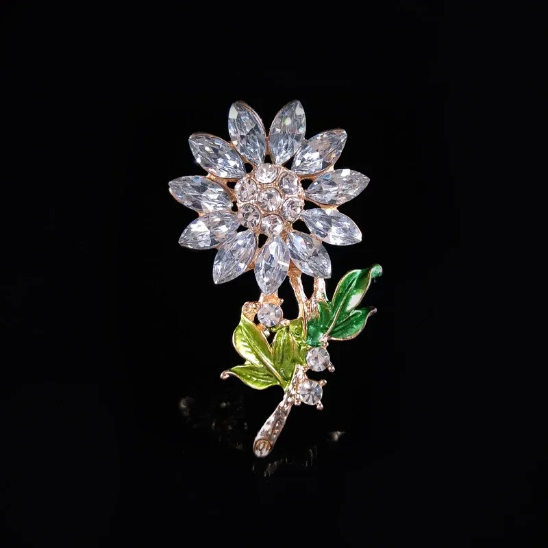 

Engood 30Pcs Rhinestones Buckles Sewing Trim & Embellishments Craft Sun Flower Button for DIY Wedding Clothes Hair Accessories