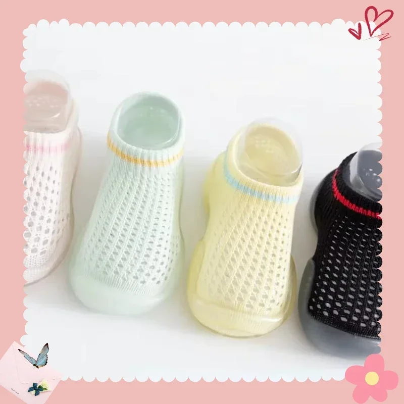 أحذية جورب صيفية للأطفال، نعل ناعم لطيف، أحذية أطفال صغار، أحذية داخلية