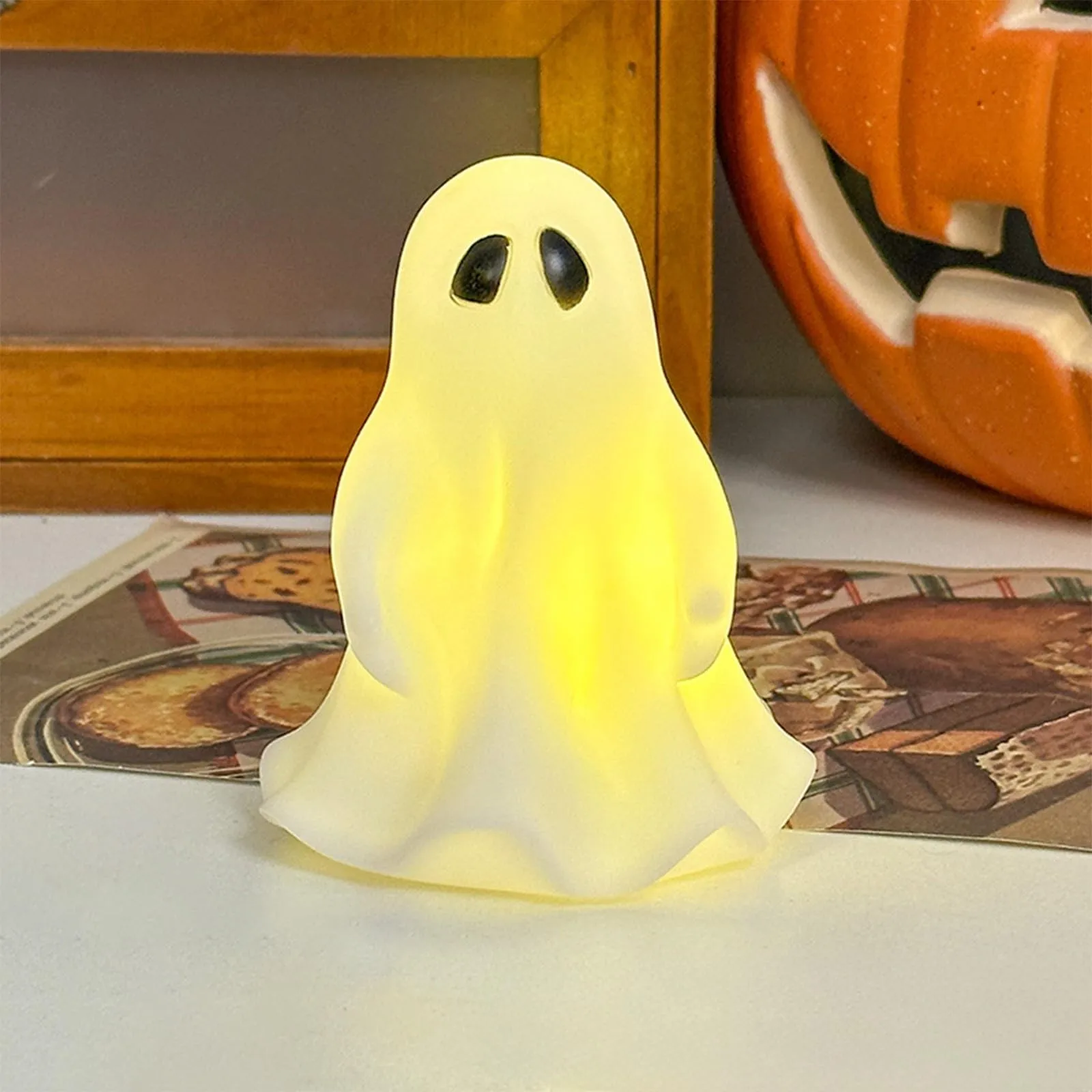 Halloween Cute Ghost Ghost Lights Diy Halloween Ghosts Cute Ghost Bedside Lights Ambience Night Lights Home Decoration 2024