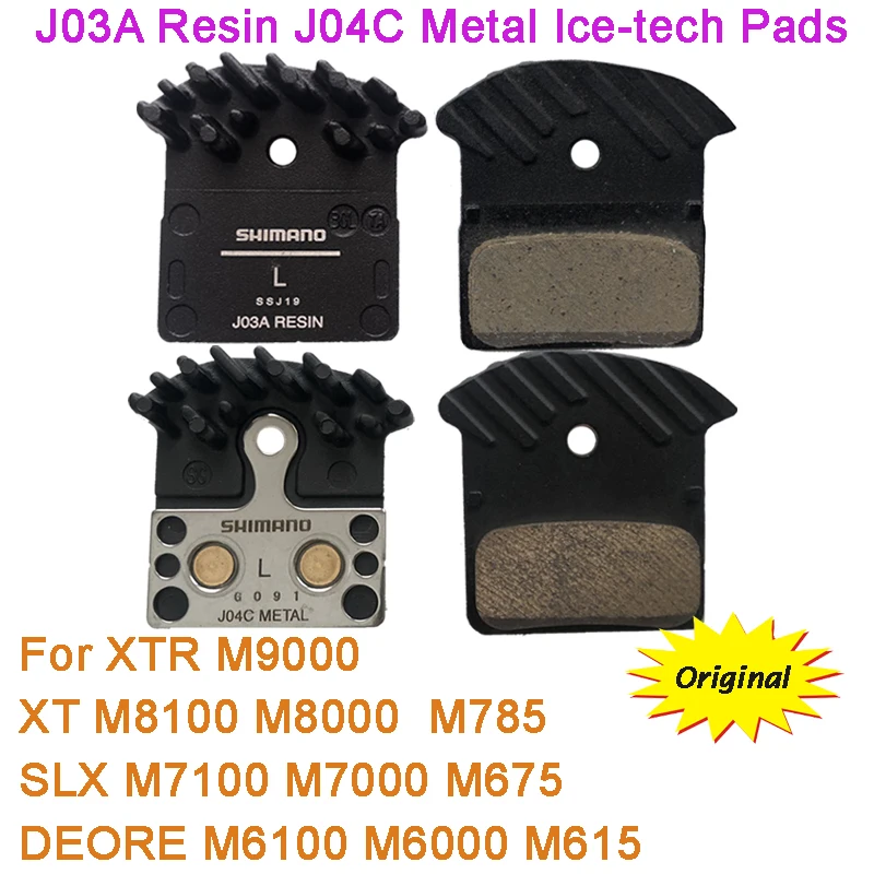 

XT DEORE SLX M7000 M9000 M8000 M8100 M7100 M6000 M785 M675 Pad J05A J03A J02A Resin J04C Metal Ice Tech Disc Brake Pads