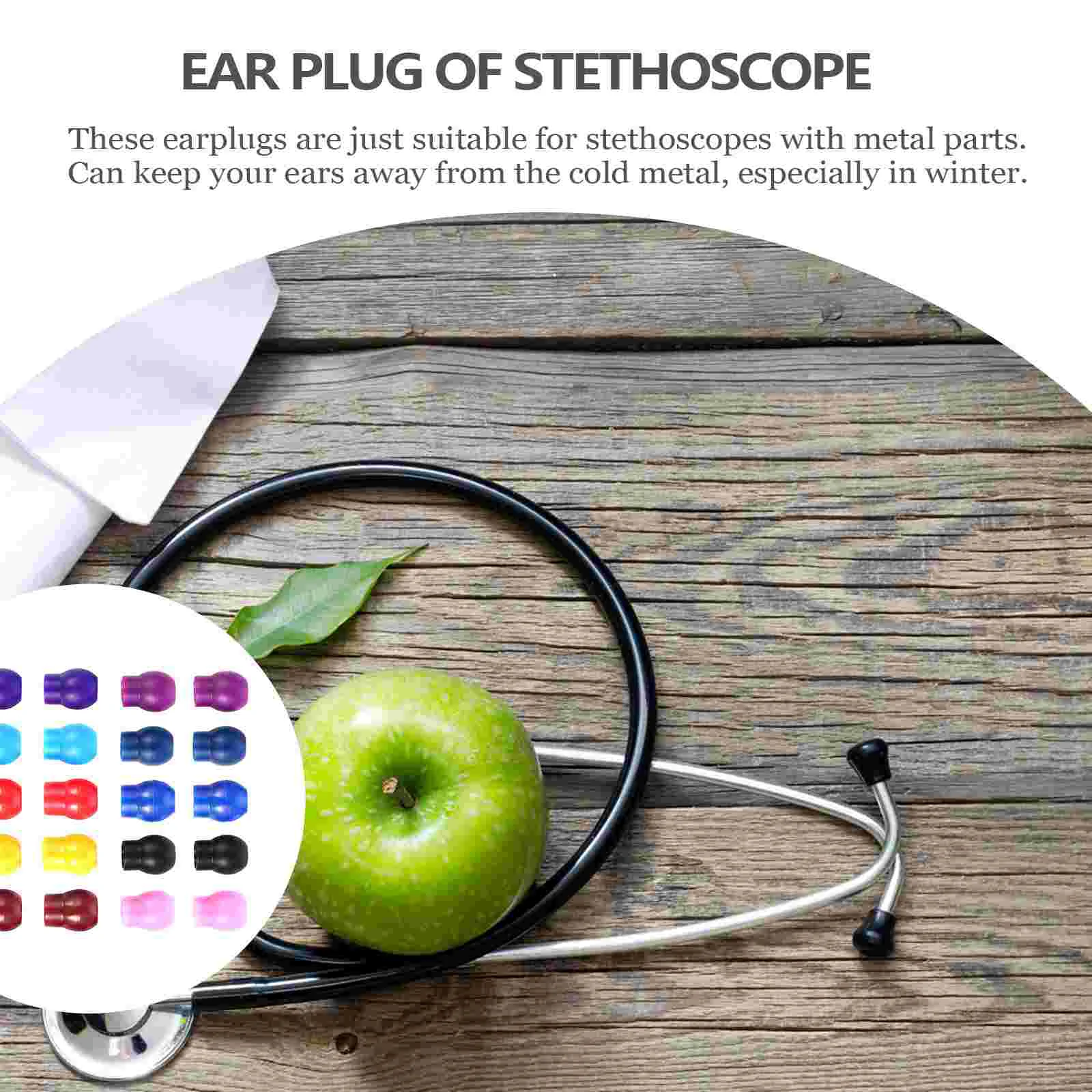 10 Pairs Earplugs Echoscope Replacement for Sleep Stethoscope Earbud Tips Earbuds Seal