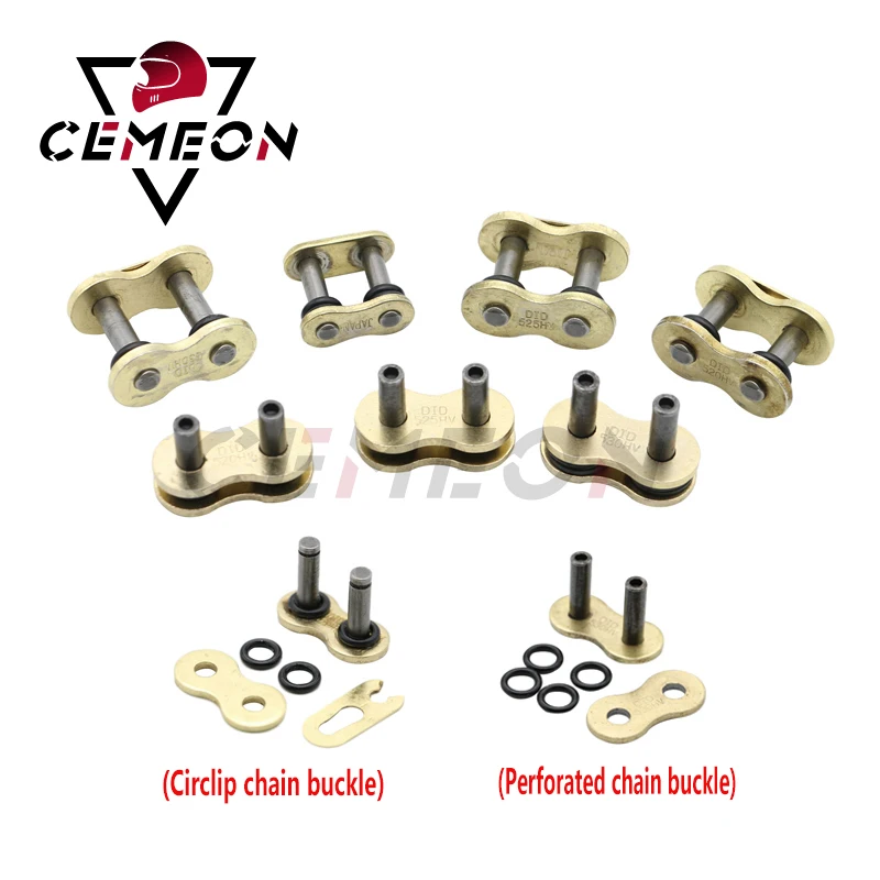 

428/520/525/530 Pitch Link Separation Link Motorcycle Chain Ring O-shaped Main Link Hollow Rivet Chain Buckle Splitting Kit