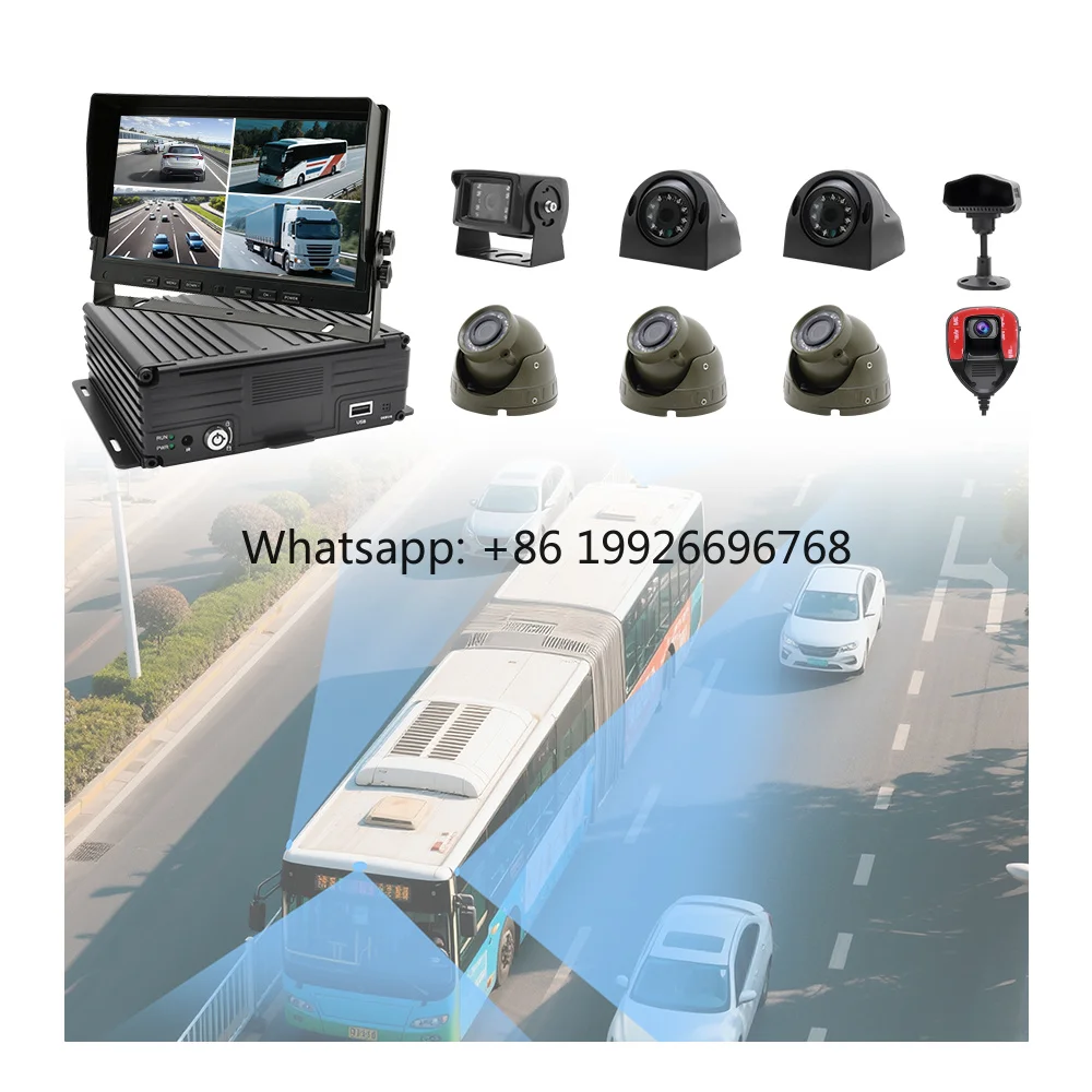 Professional  8CH AHD 1080P Mobile DVR AI System with ADAS DMS BSD for Truck Bus Commercial Fleet Management OEM Factory