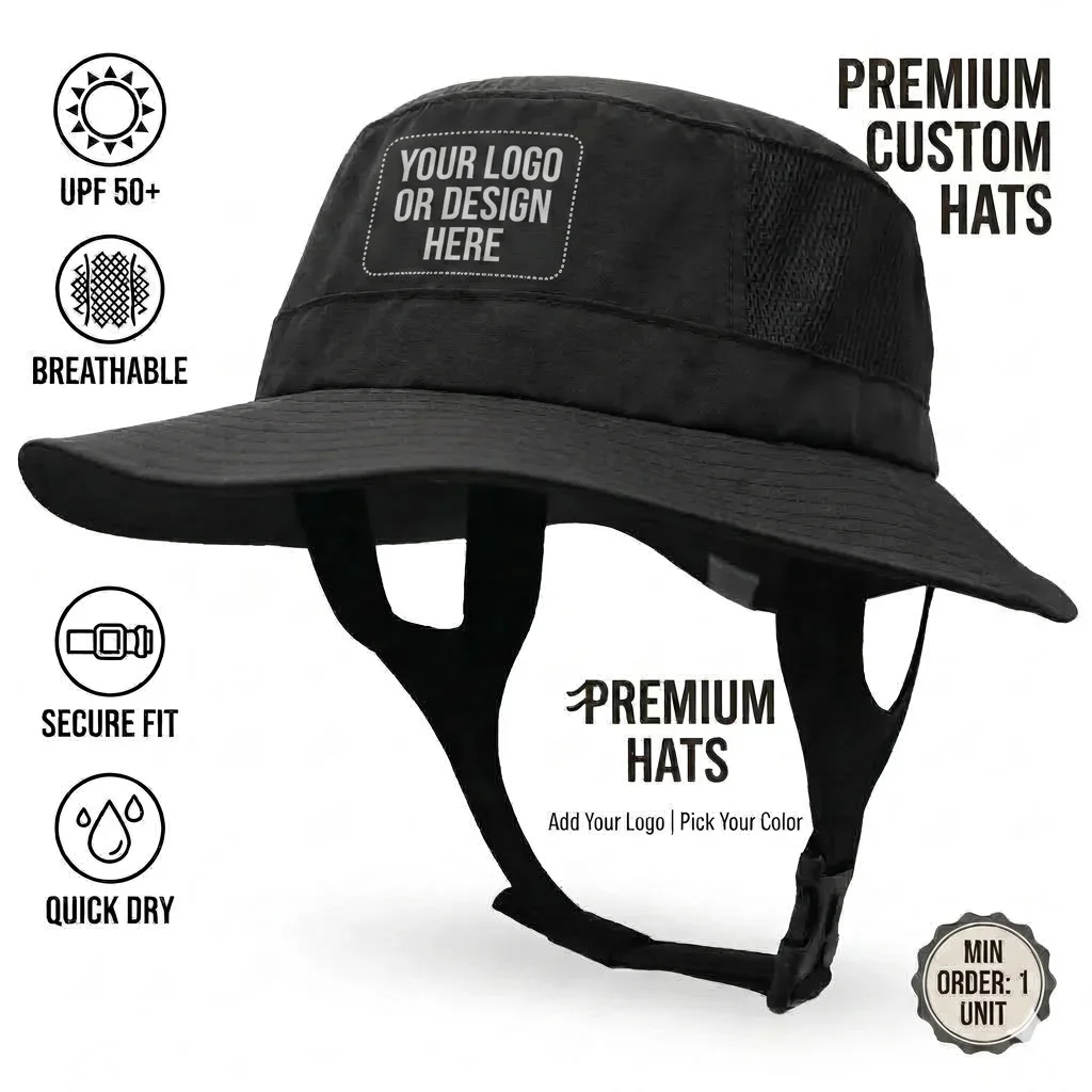 1PC MOQ Custom Bucket Hat Unisex Foldable Wide Brim UV Protection Lightweight Printed Logo Text for Fishing Surf Beach Camping T