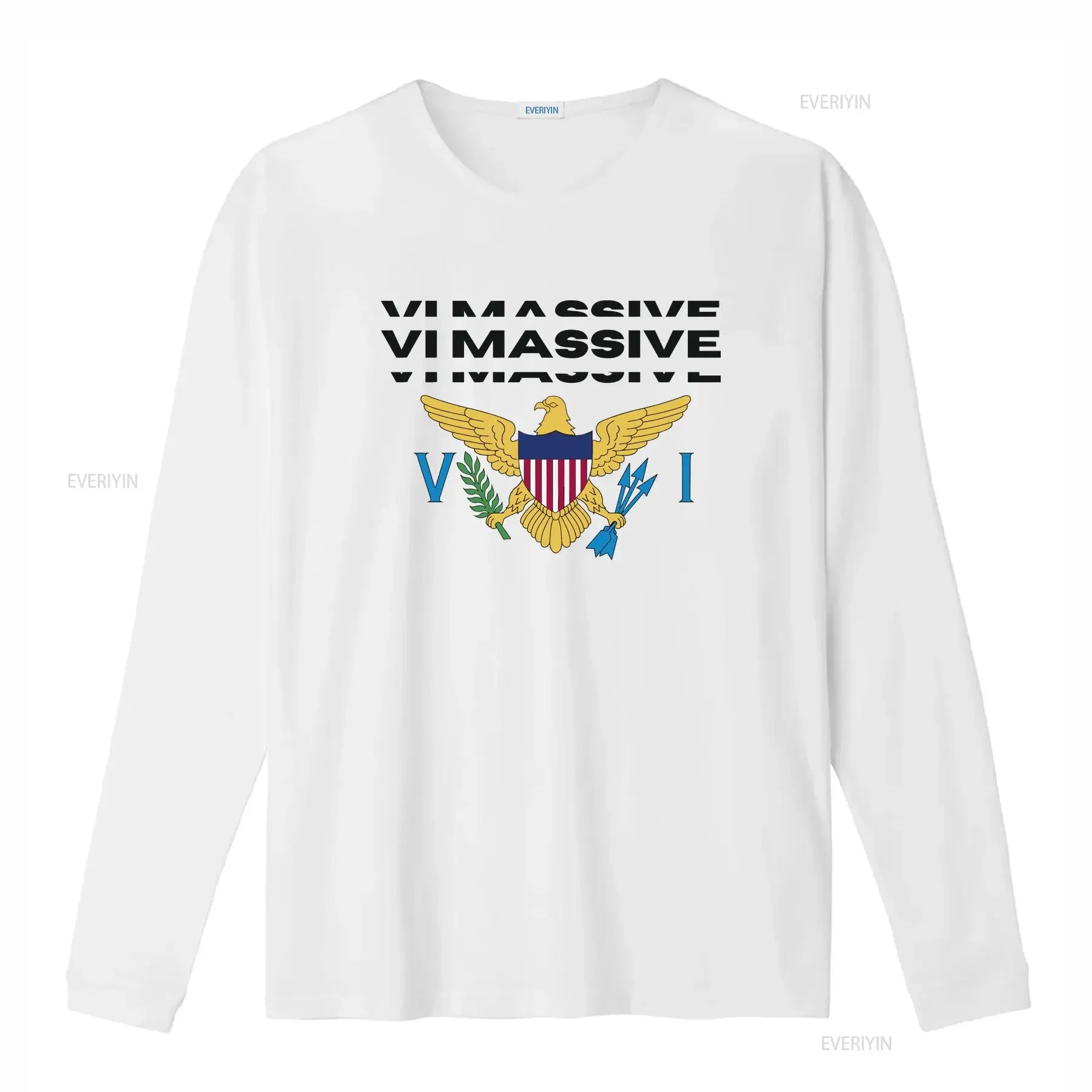 Virgin Islands Flag T Shirt VI Massive love tee gift vacay girls trip USVI souvenir vintage Washed designer clothes Versatile