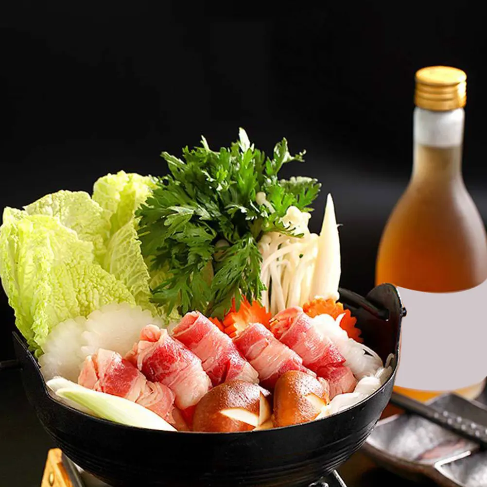 Cast Iron Japanese Hot Pot Shabu Shabu Pot Small Iron Stewpan for Ramen Noodles Soup Rice Delicacies Non Sticky Easy Clean Rust