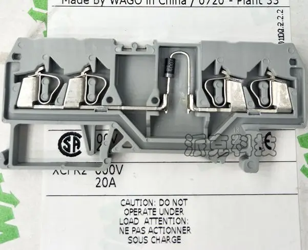 

Четыре провода WA/G0 с диодной пружинной клеммой 280-815 281-411