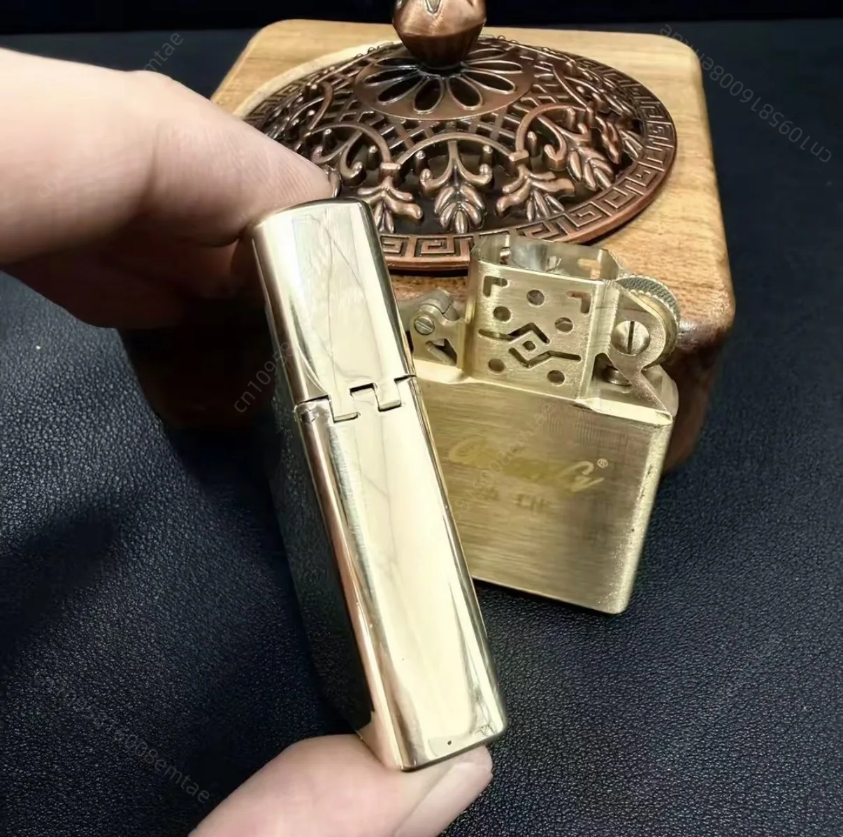 

Новая интегрированная топливная зажигалка из латуни с ЧПУ, с полым корпусом и усиленной внутренней вставкой, аксессуар для сигарет, мужской подарок