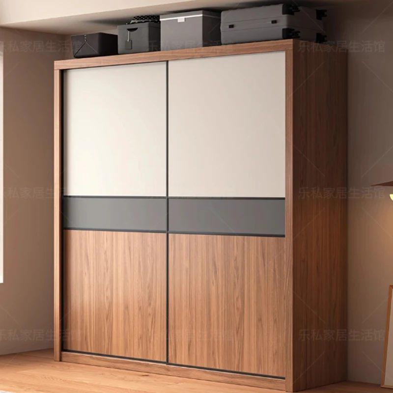 Armadio espositivo in legno Cassetti in tessuto Vestiti Camera da letto Guardaroba Moderno salvaspazio modulare Indossabile da giardino Ropero Mobili per la casa