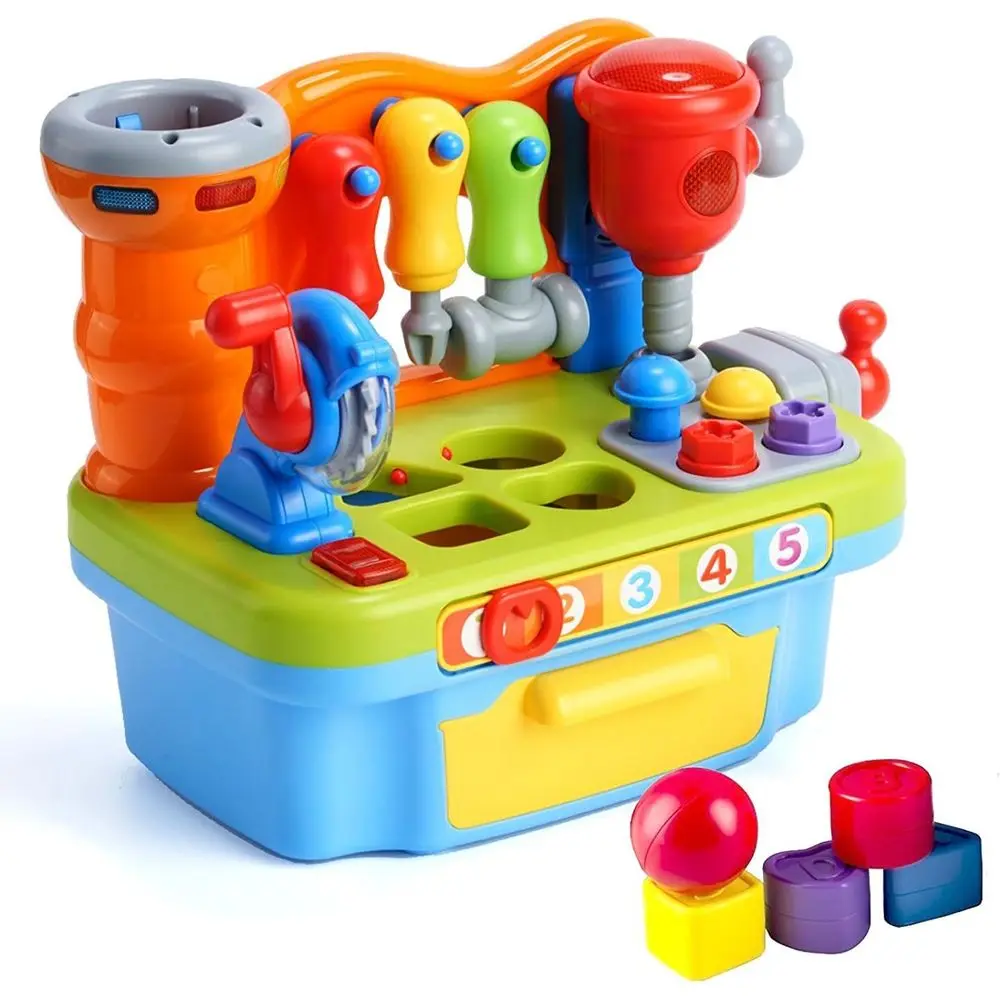 

Многофункциональный музыкальный обучающий набор-верстак Woby для детей с инструментами для сортировки по форме