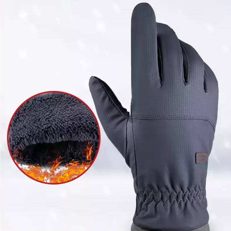 

Winter Warm Cycling Gloves Men Women Waterproof Touch Screen Snow Bicycle Ski Gloves Full Finge Antislip Motorcycle Gloves