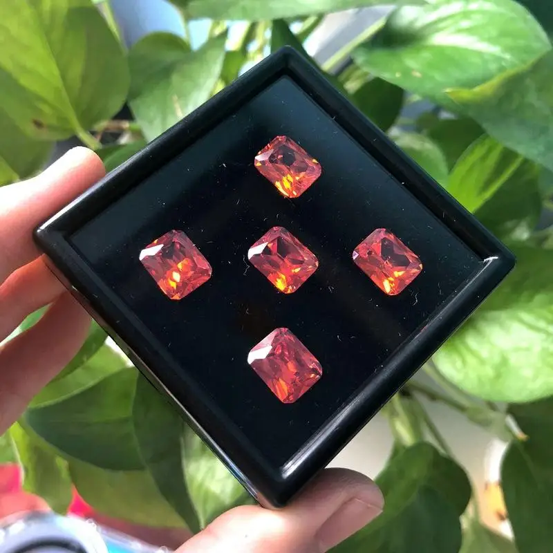 Protective Gemstone Diamond Jewellery Display Storage Transparent Box Glass Lid Case Earrings Gem Stone Holder Organizer 20Pcs