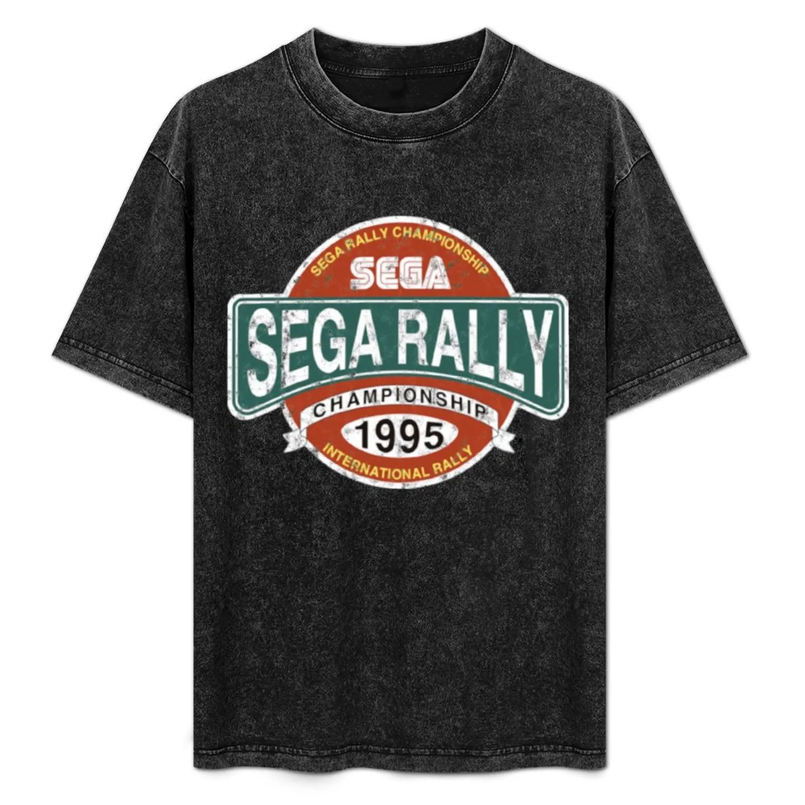 

Sega Rally Sega Rally Championship Distressed Logo by BrotherOfPerl_ T-Shirt quick drying kawaii clothes Short sleeve tee men