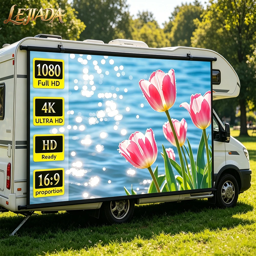 Projector Screen 100 Inch - LEJIADA 60-100 inç Kalın 4K HD