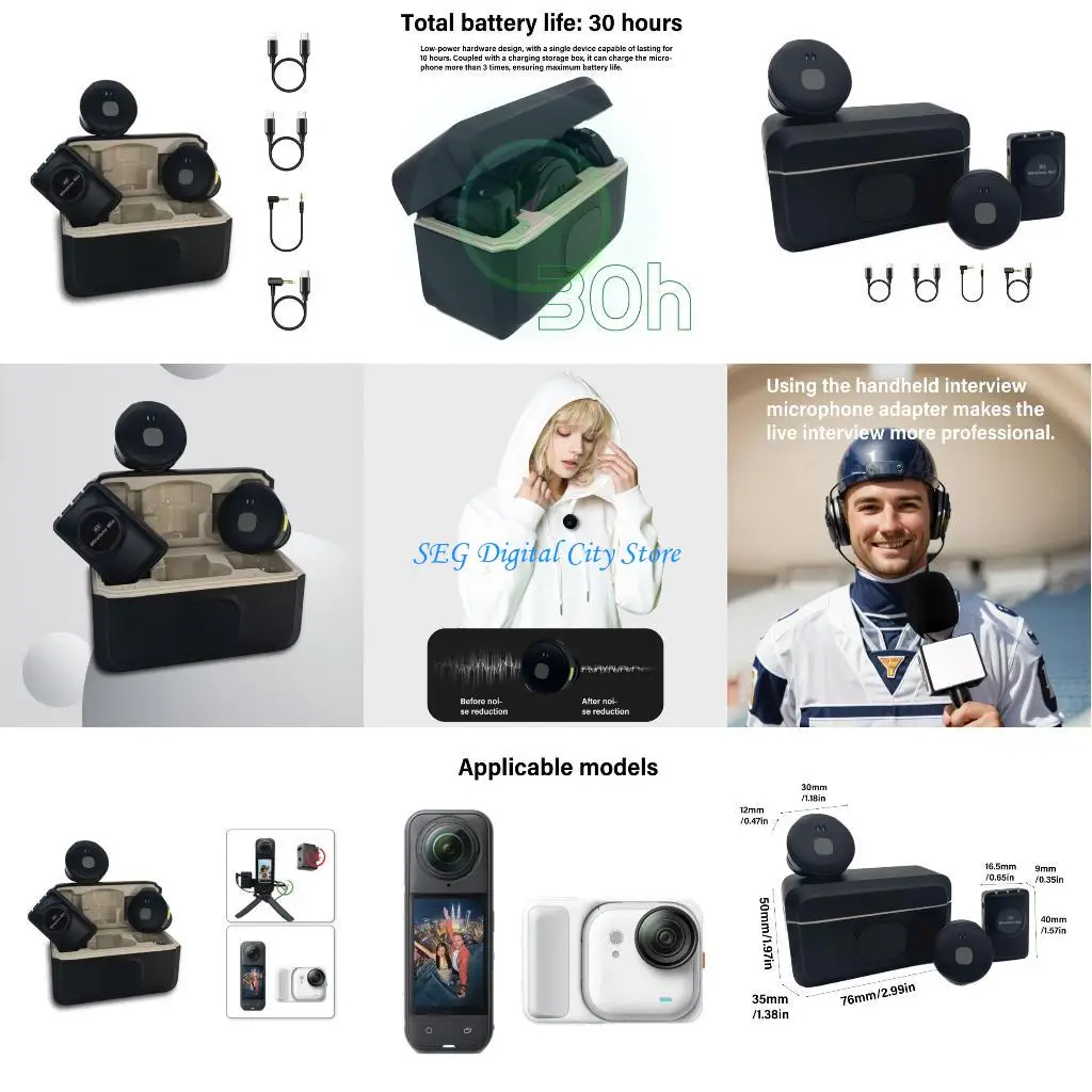 

U75B Noise Cancelling Microphone with Intelligent Noise Cancellation For X5/GO