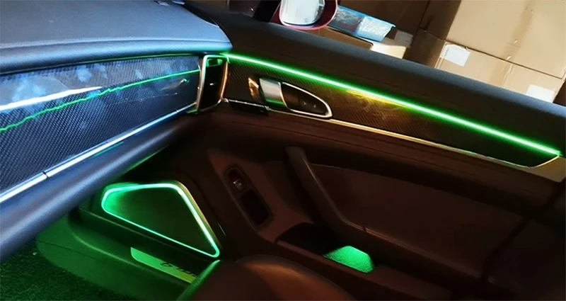 ภายใน Ambient Light Speaker Led สำหรับ Porsche Panamera 2011-2016บรรยากาศ4ประตูลำโพง