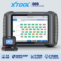 XTOOL D8S Car Diagnostic Tools Automotive Scanner ECU Coding 38+ Services Topplogy Map Bidirectional Key Programming CANFD DOIP