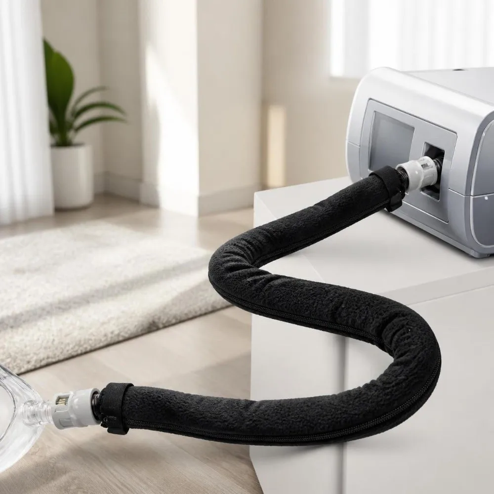 New 1.8M Length Hose Cover Thermal Insulation Soft Fabric Tubing Protective Wrap Breathable Respirator Tube Sleeve