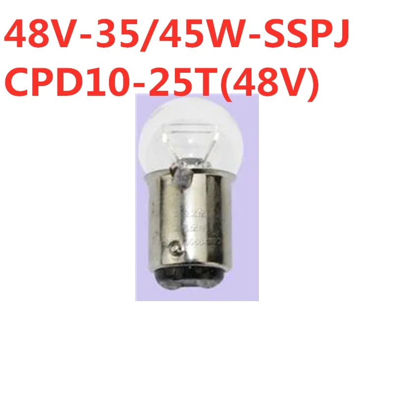 5pcs Front Big Bulb (double Wire Flat Angle) 48V-35 / 45W-SSPJ-electric CPD10-25T (48V) For Forklift Parts This Item