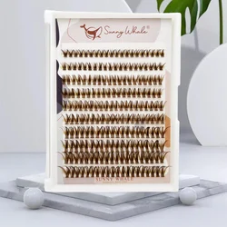 Brown Lashes DIY Faux Mink False Eyelashes Super Soft 8-16mm DCurling Russian Strip 3D Multi-Style Lashes Create personalized