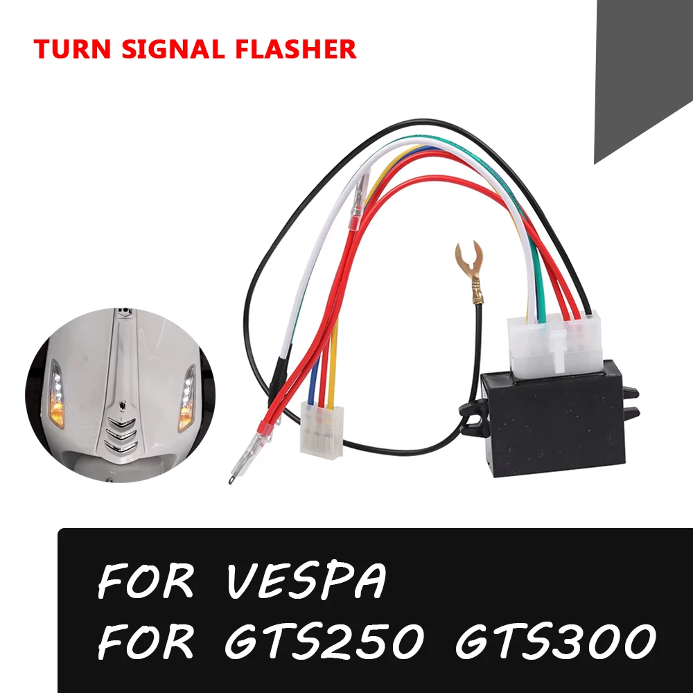 

For Vespa GTS 300 250 GTS300 GTS250 2020 2021 2022 Accessories Double Flash Control Turn Signal Flasher Light Switch Controller
