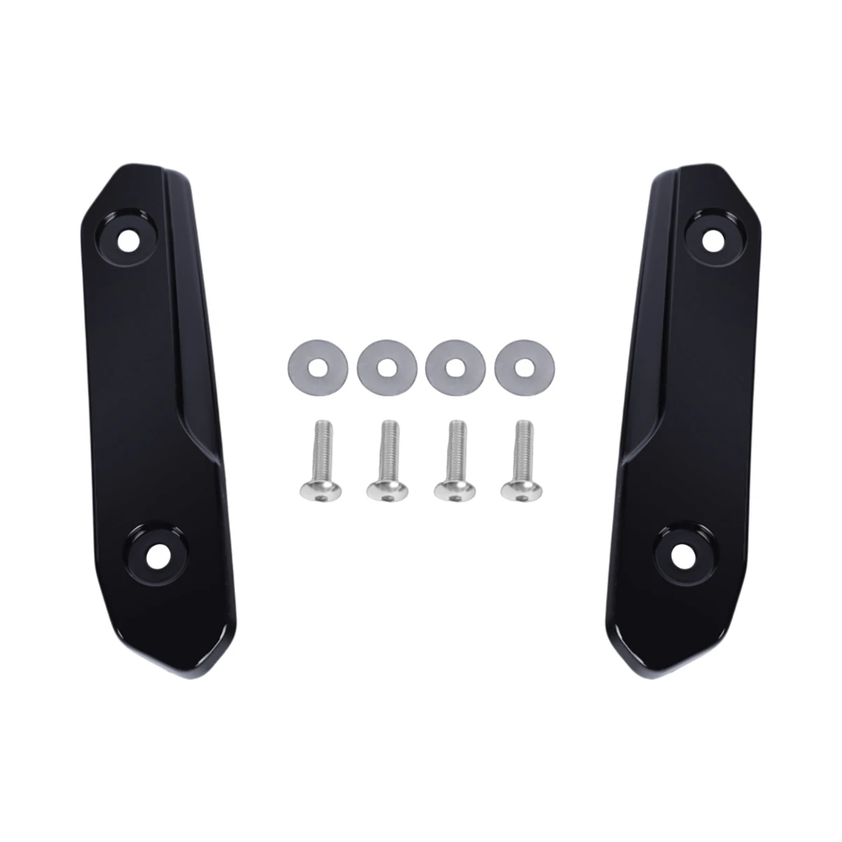 زخارف الزجاج الأمامي باللون الأسود اللامع لموديلات Harley Touring Road Glide 2024-2025 CVO 2023-2025 FLTRXSE قولبة جانبية للزجاج الأمامي #6