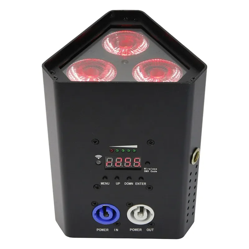 Up Light LED wash 3x18W RGBWA+UV 6in1 LED Wireless Battery Par light Wedding Disco DJ Party Club Bar dmx512 effect light show