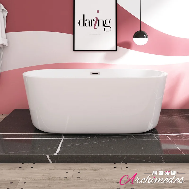 The same style as the B & B hotel, good price in stock, full-size acrylic bathtub, independent bathtub with thin edges