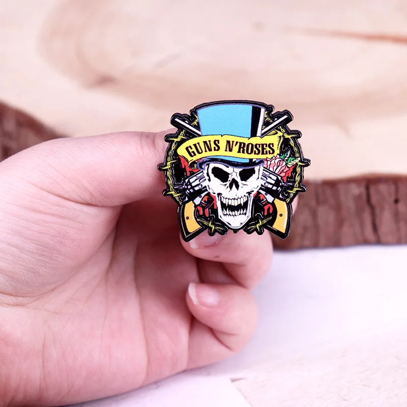 Hard Rock Band Logo Badge Music Album Cover Enamel Pin Fans Gift view 5