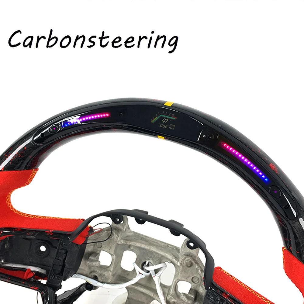 Premium Forged Carbon Fiber Steering Wheel for Ram 1500 TRX Rebel 2019-2025 Custom OEM Fit Replacement Off Road Interior Upgrade