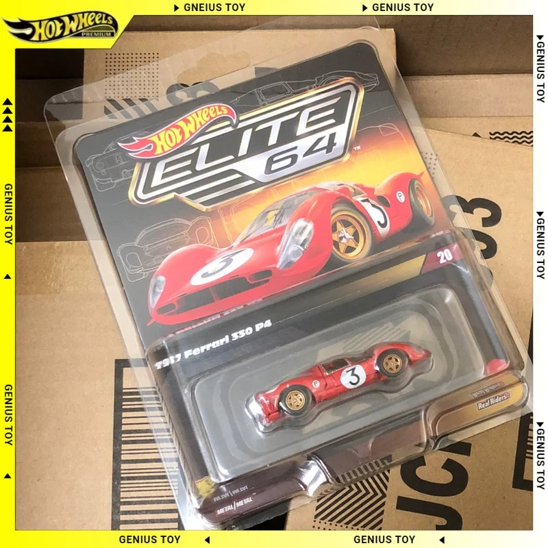 

Hot Wheels Elite 64 1967 Ferrari 330 P4 Le Mans 24h Winner 1:64 Литой под давлением металлический корпус из сплава Классический гоночный автомобиль Коллекционный подарок