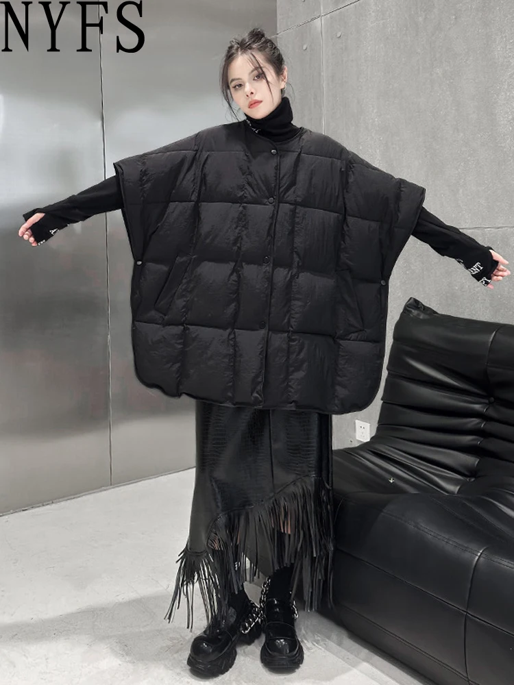 

NYFS Ladies Vest Coat 2025 Winter Vintage Cotton-padded Keep Warm Women's Sleeveless Jackets