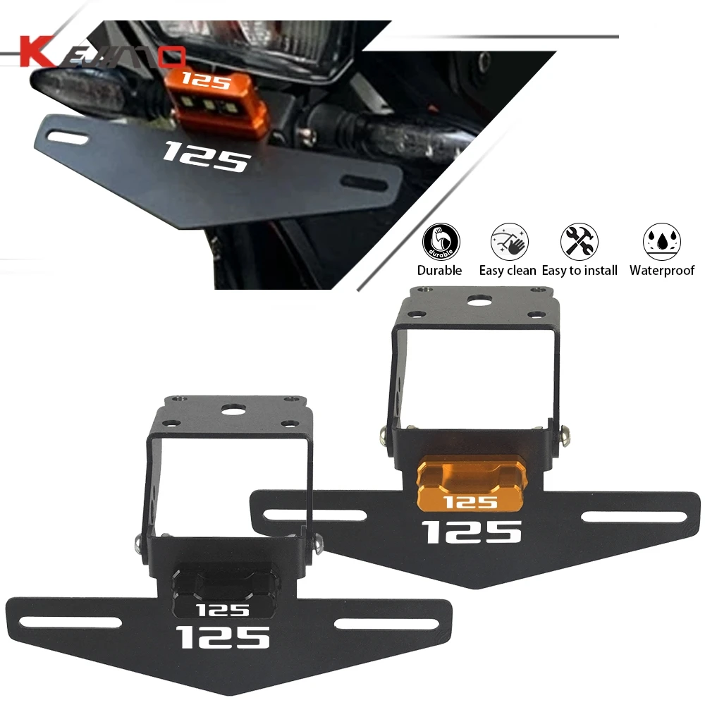 

For KTM DUKE 125 250 390 200 125DUKE 250DUKE 200DUKE License Plate Holder 2017-2021 2018 Fender Eliminator Registration Bracket