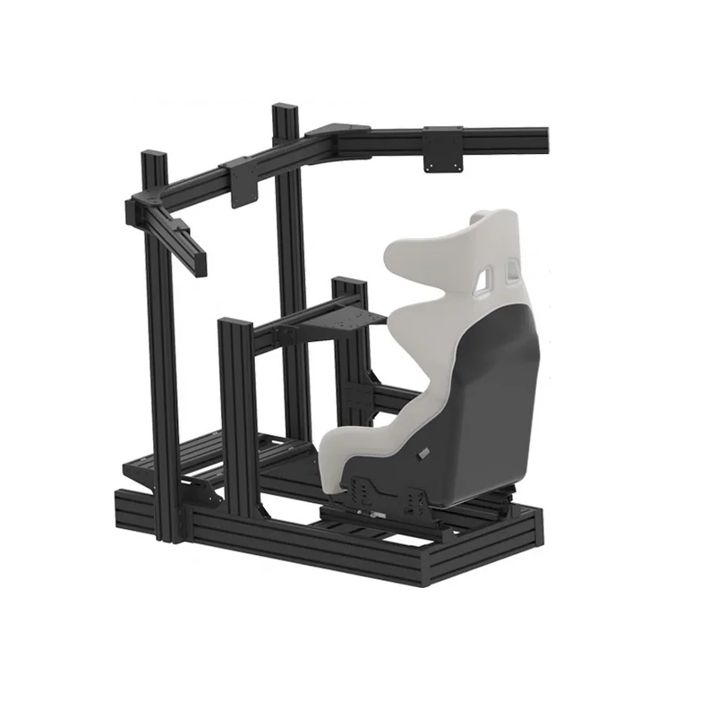 

Custom 40120 Aluminum Profile VR Game Seat DIY Sim Rig Driving Simulator Bracket Frame Sim Racing Cockpit with Monitor Stand